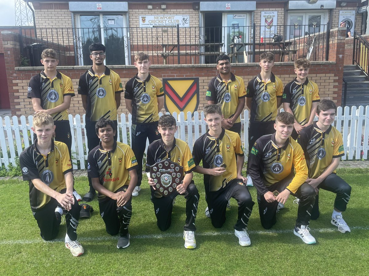 NewportCC1's tweet photo. @NewportCricketC retain the Gwent U15 T20 Cup with a 9 wicket win over    @AbergavennyCC @NewportCricketC @AbergavennyCC U15 109-8 (Jack Ryan 31, Jak Cosker 3-8) @NewportCricketC 110-1 (Farhad Anser 46n.o, Harry Wallace 36). Jak Cosker named MoM. #NCCtheplace2B https://t.co/c9OyjSisZ8