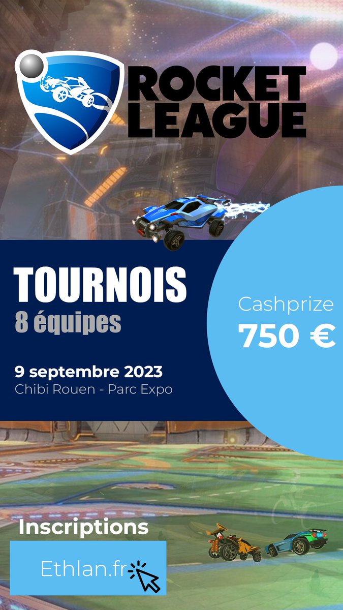 Samedi 9 septembre à la Chibi Rouen !
Il reste 5 slots disponibles !
-> 750 € de Cashprize divisé pour les deux premières équipes.
Remboursement des places et différents cadeaux à gagner pour les 3èmes.
-> Inscriptions et infos sur notre site ethlan.fr