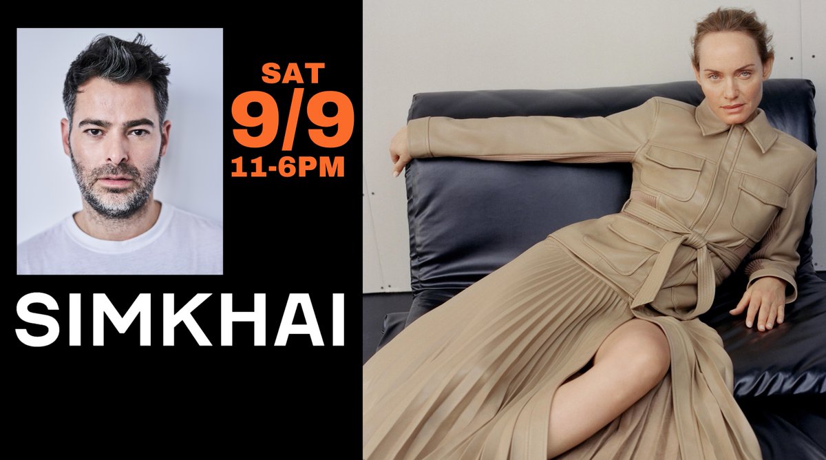 JoanShepp's tweet photo. Next Saturday, 9/9 we are thrilled to have iconic designer JONATHAN SIMKHAI in the Shepp house presenting his fall collection! https://t.co/yPsLe0Zz0x