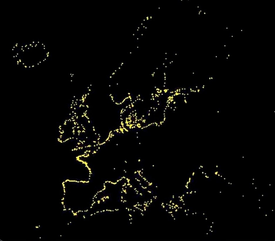 European lighthouses, looking out for each other