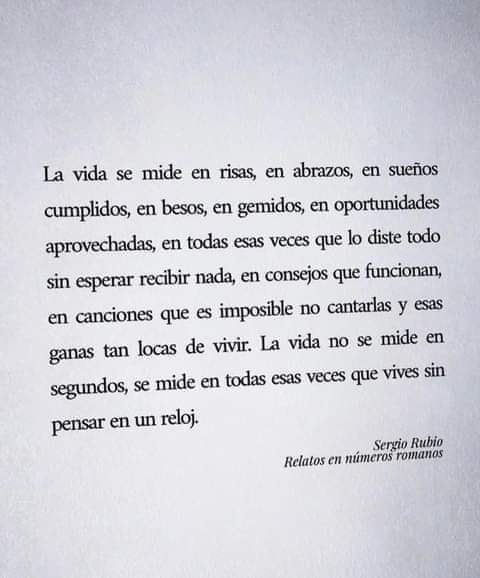 La vide se mide en; 👇👇👇