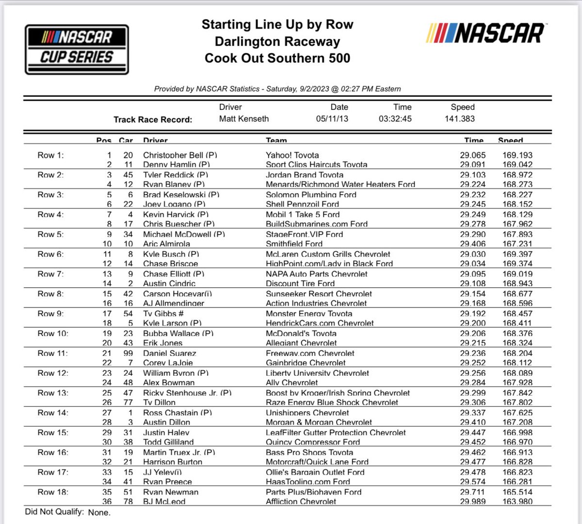Bob Pockrass tweet media