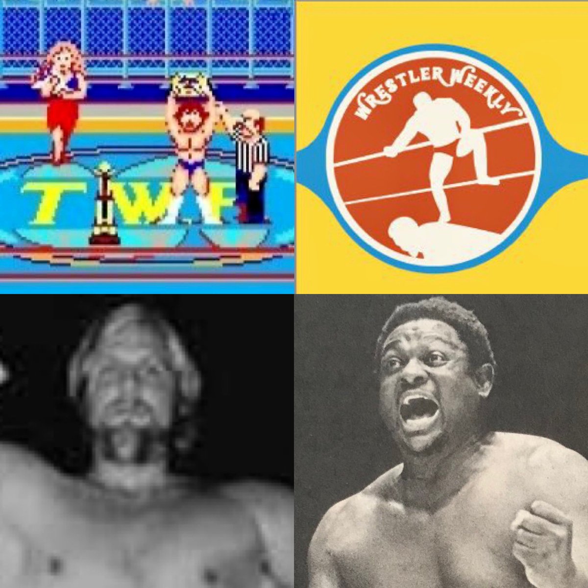 wrestlerweekly's tweet photo. Who you got Round 1? Redo from 1975! #SteveStrong vs #RufusRJones! #wwShowoffSaturday Collab with @xWorldChampionx! https://t.co/4eYjb5BwwQ