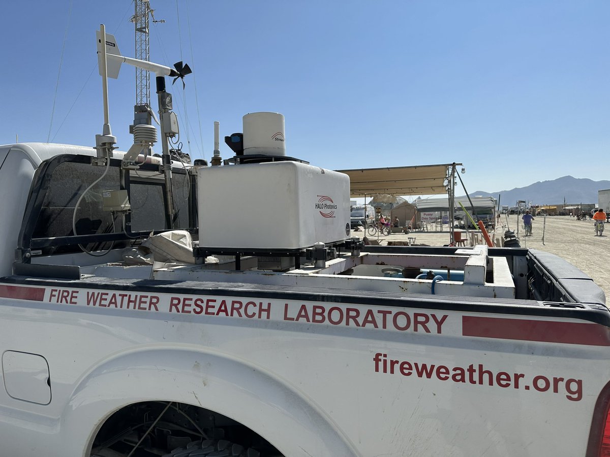 Making meteorological observations at #burningman before the rain came.