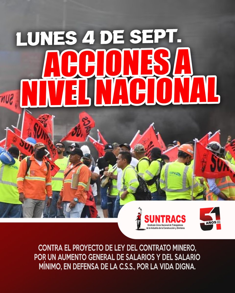 #NoAlContratoMinero 
Hemos decidido levantar la bandera de la lucha
Acciones a nivel nacional 
La pelea es peleando 👊🏽
