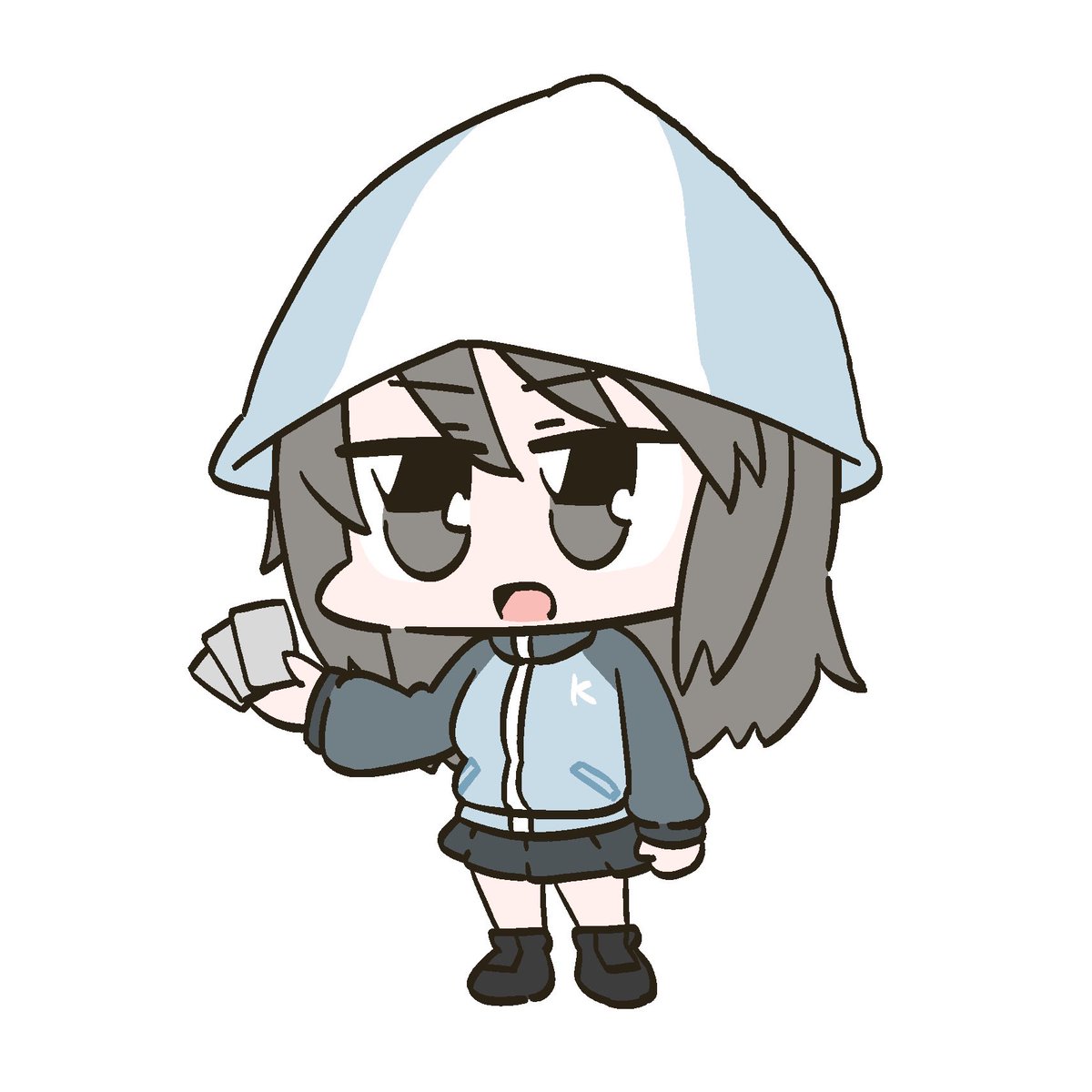 ミカ(ガルパン) 「差分です」|身体能力のイラスト