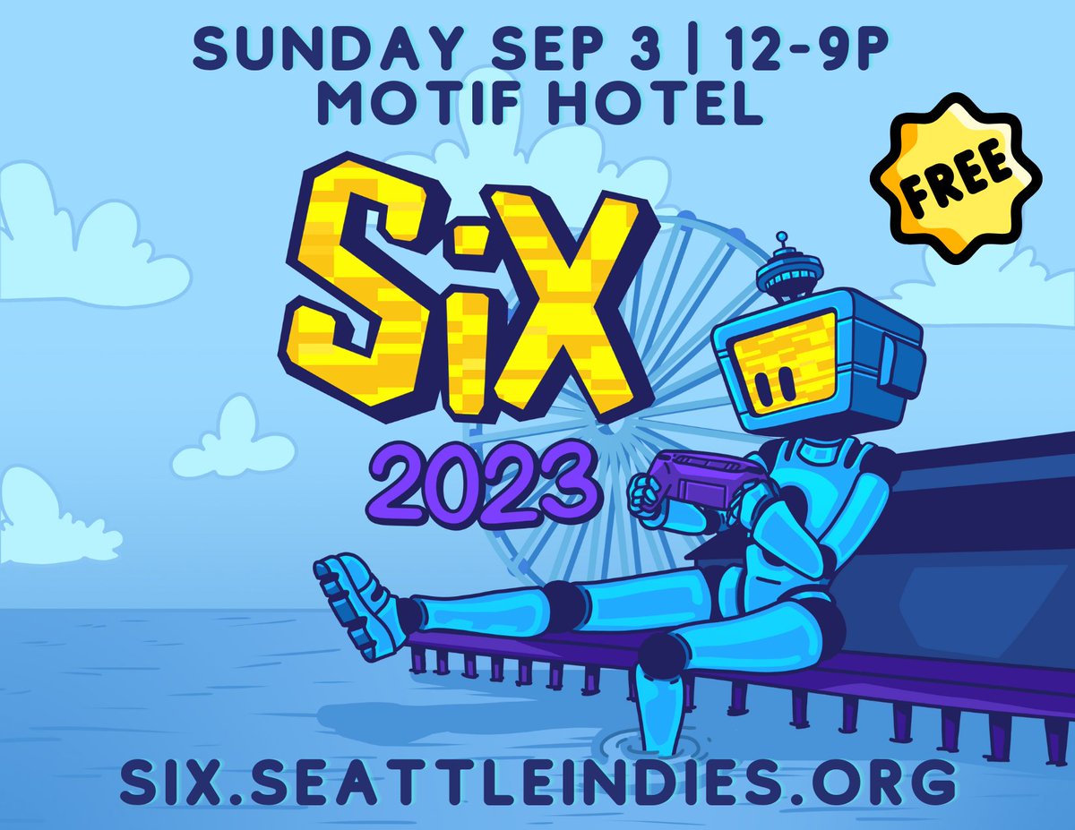 Just 24 hours until SIX 2023! What games are you most excited to play this year? Check out the trailer and get ready for some incredible local indie games! youtu.be/J7zXPkfhPCo six.seattleindies.org #SIX2023 #IndieGames #IndieDev