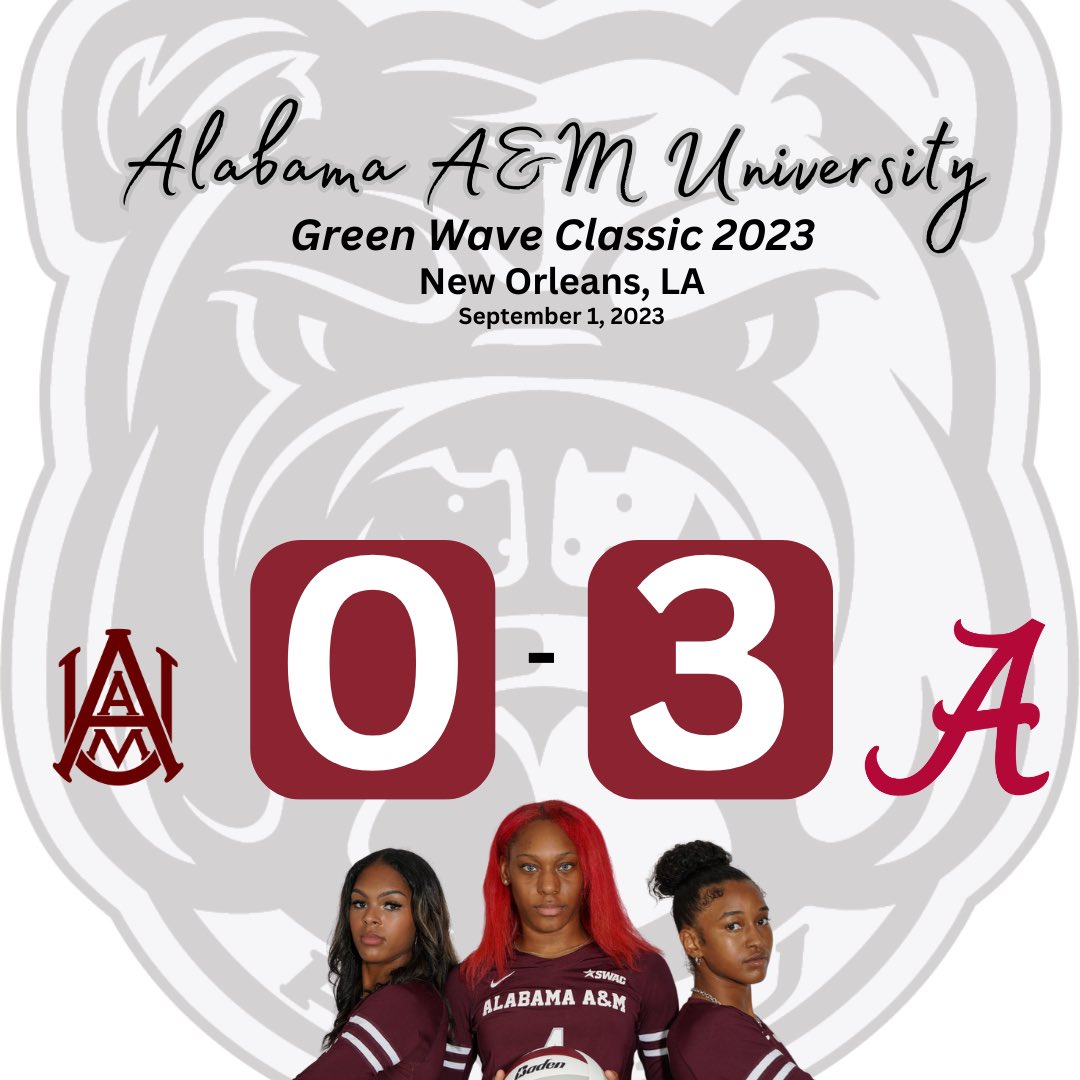 AlabamaAmvb's tweet photo. Alabama outlast Alabama A&M and finish the match 3-0 #aamuvb #alabama https://t.co/wTElzovMxg