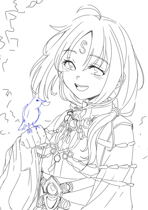 スケブの下書き!!
俺は頑張るぞ!!!やるぞ!!!!
#wip 