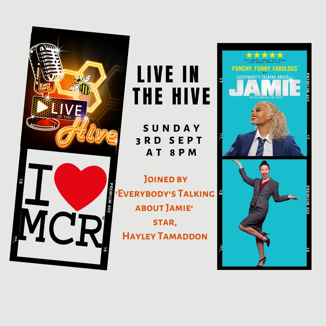 We are BACK! Fresh from our Summer Break we are chatting to the fabulous <a href="/hayleysoraya/">hayley tamaddon</a> about starring as Miss Hedge in <a href="/JamieMusical/">Everybody’s Talking About Jamie - Musical</a> <a href="/The_Lowry/">Lowry</a> 
Join us tomorrow at 8pm, streaming on <a href="/ILoveMCR/">I Love Manchester</a> Facebook #theatre #musicaltheatre #everybodystalkingaboutjamie #salford #manchester