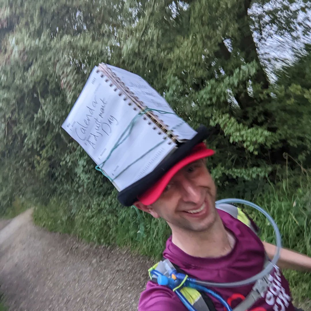 sillyhatrunner's tweet photo. #training day 118
Only 7 weeks to go until @punkpantherevents #Nidderdale Way #Ultra .😃😃😃
Today is #CalendarAdjustmentDay
 #running  for @bloodcancer_uk
See my fundraising page to learn about my story my and challenge: 
https://t.co/d5N84x2Hfe
#charity  #fundraising #donate https://t.co/usW6gV6aBR