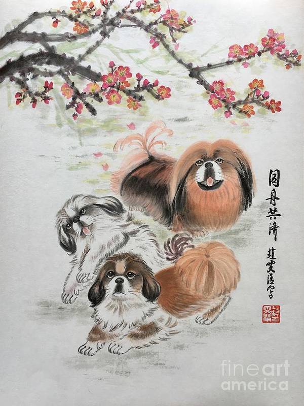 CarmenL30087107's tweet photo. Feature art of the day: Three pekes in a pod
Art - https://t.co/SFTebtbHRo
#pekes #dogportrait #pekingdog #animal #wallart #zodiacdog #pekingportrait #gift #fineartprint https://t.co/b07zohi4qN