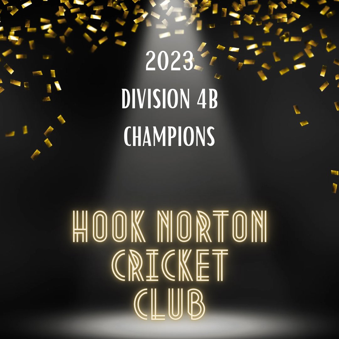Congratulations to <a href="/TetsworthCC/">Tetsworth Cricket Club</a> and <a href="/HookNortonCC/">Hook Norton Cricket Club</a> on winning Division 4A and 4B