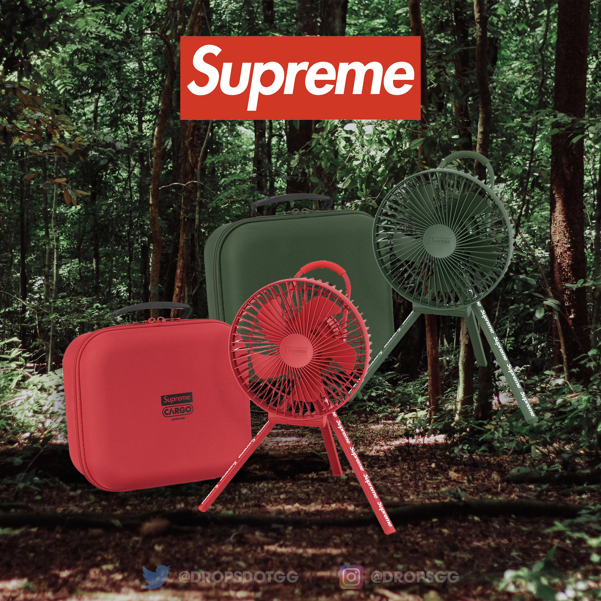 supreme cargo container electric fan