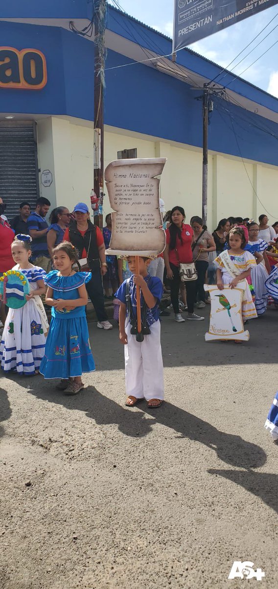 AdelanteSiempr_'s tweet photo. Celebración con amor, fervor y en paz, los centros educativos dieron inicio este 02 septiembre al plan de celebración de fiestas patrias 2023 "Amor a Nicaragua"💙🤍💙🫂🕊️

#PatriaBenditayLibre
#AmoraNicaragua https://t.co/KBYMvdpYY2