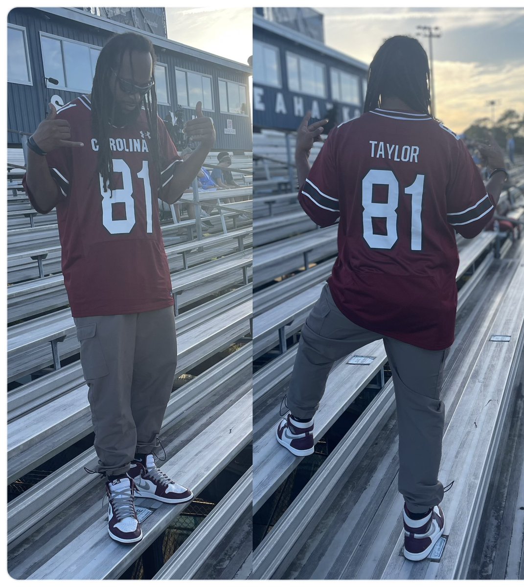 Had to flex on’em at work. We had College Day at work. 
Them: who jersey you wearin’? 
Me: 
#Gamecocks #GamecockNation #SouthCarolina #CollegeColorsDay #CollegeFootball #CollegeGameDay #GameCockNation #Jordan1s