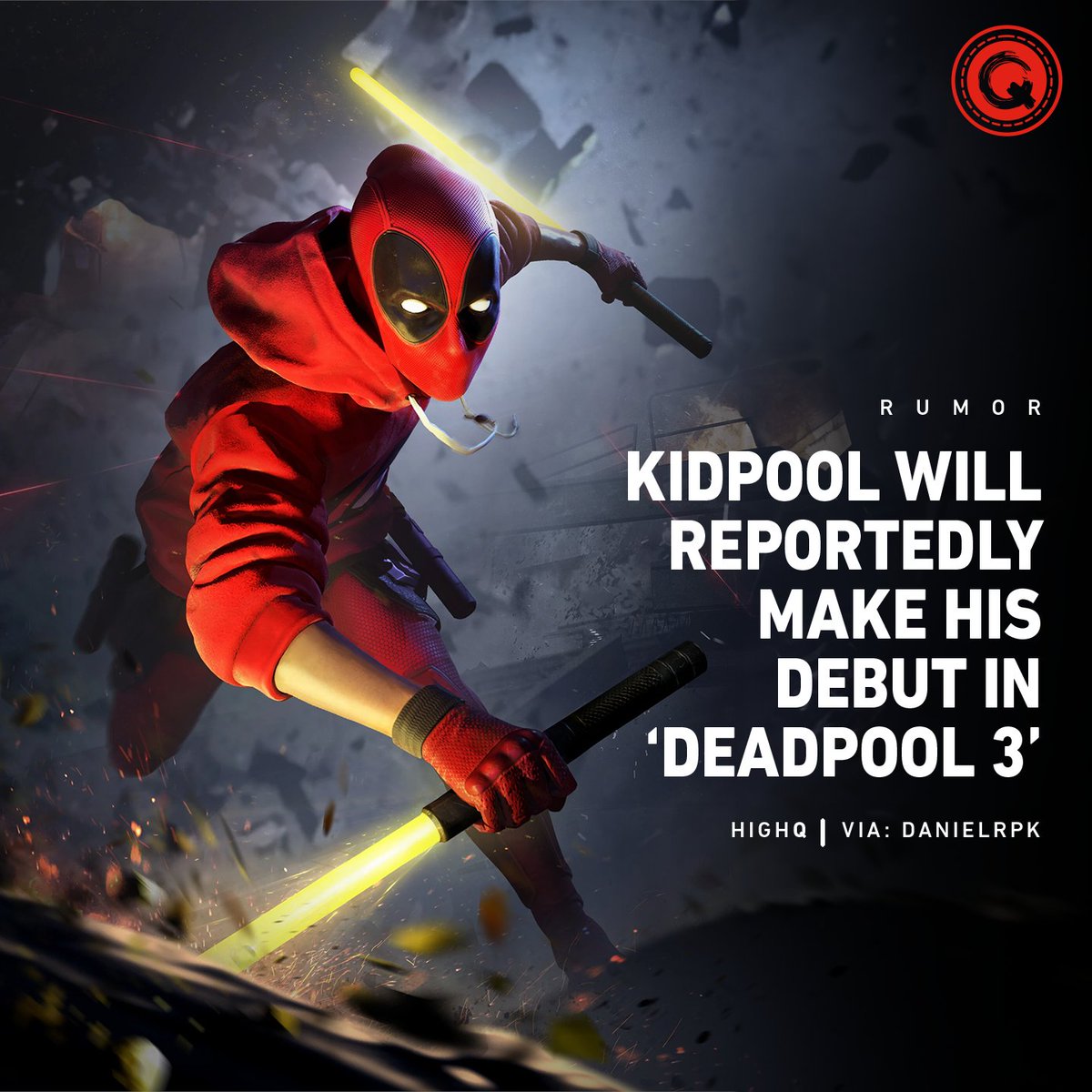 616updates's tweet image. According to known leaker DanielRPK, 'Deadpool 3' will feature a live-action debut of Kidpool, an alternate variant of Wade Wilson, who resides on Earth-10330 in the source material.

Follow @highqmag for daily updates and news. ⚡

#deadpool #kidpool #marvel #marvelcomics