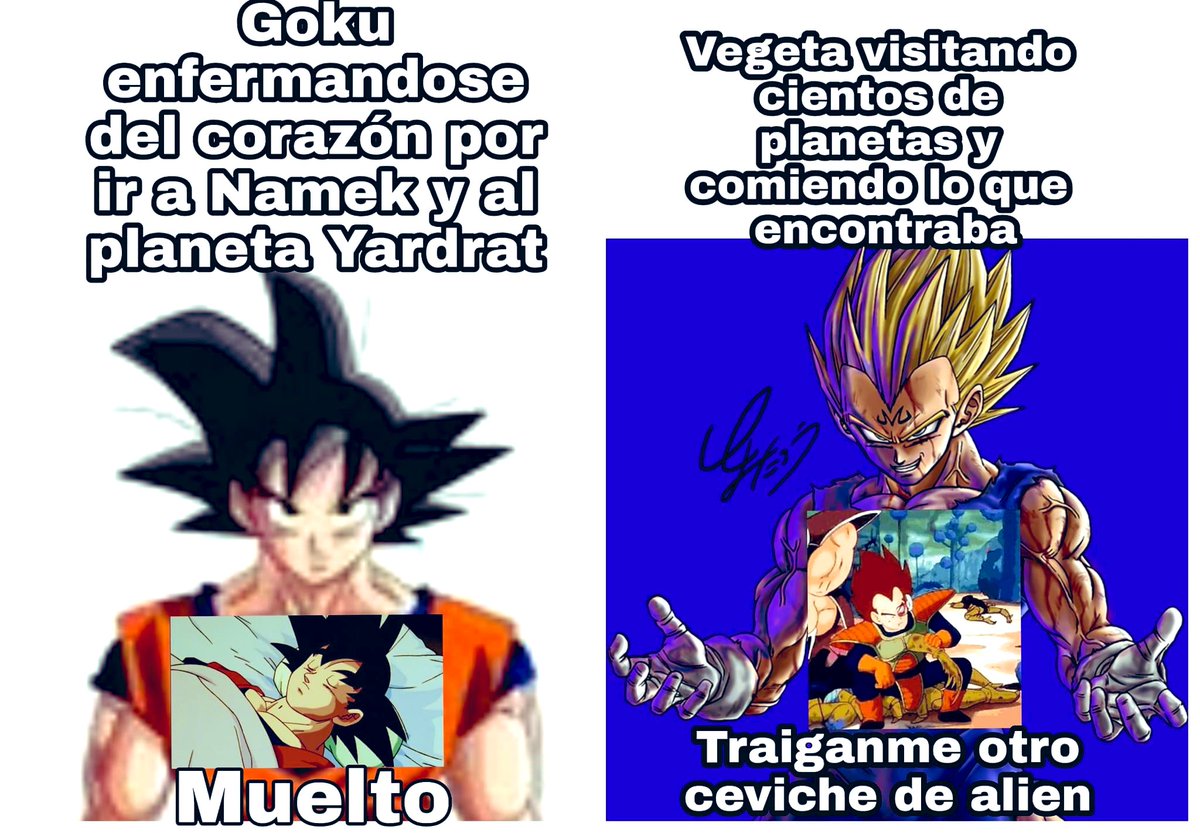 Vegeta con defensas de clase alta