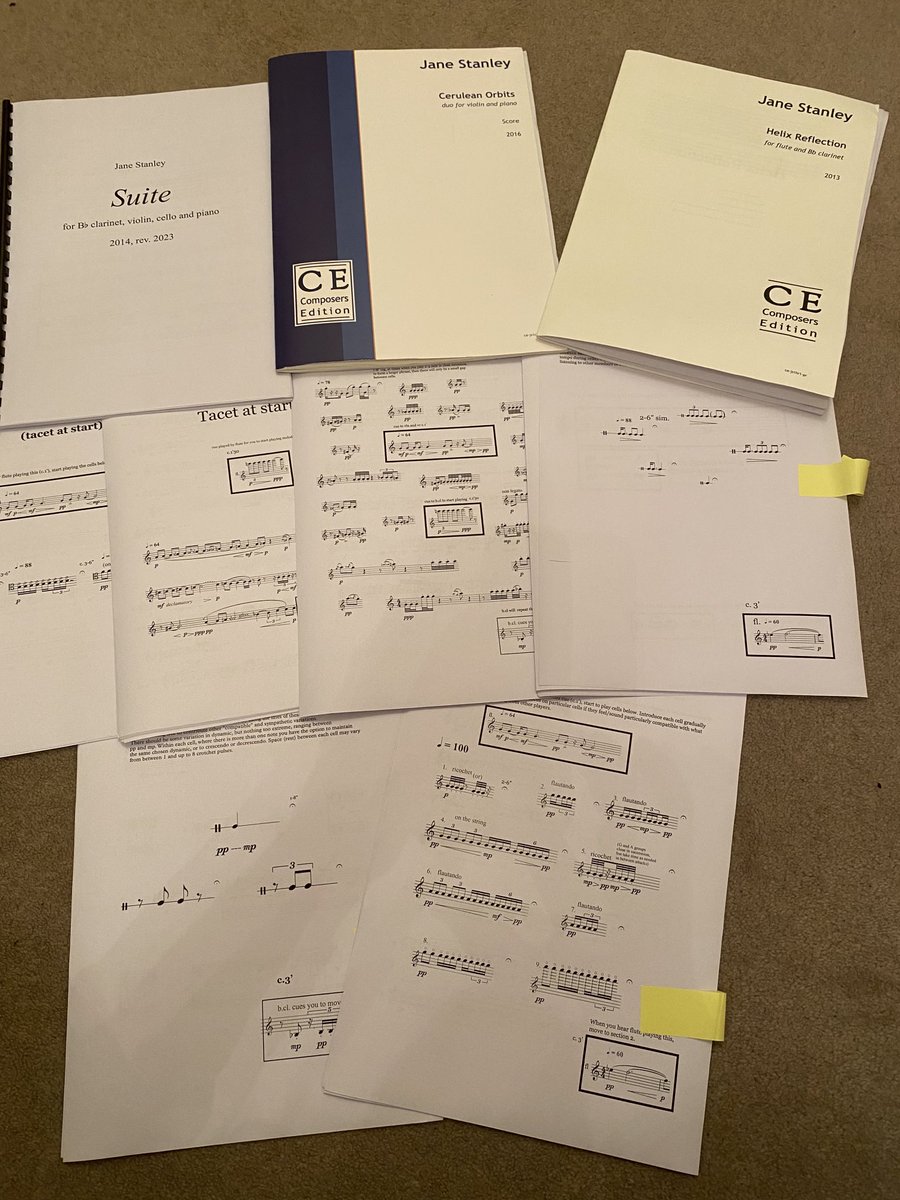 Really enjoying rehearsals this weekend with ⁦@rednoteensemble⁩ of a bunch of my pieces, including a new piece, for a recording by ⁦@delphianrecords⁩ ⁦@CreativeScots⁩ ⁦@creative_gov_au⁩