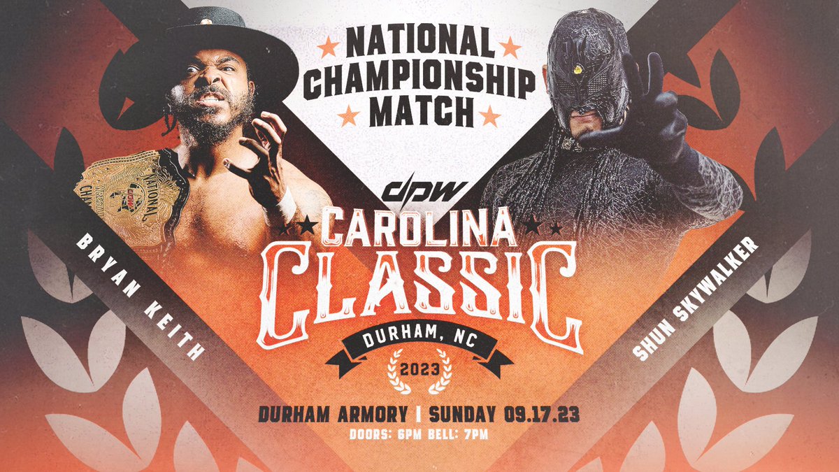 Cowboy ✅ Skywalker ⏭️ DPW Carolina Classic 🗓️ 09/17 | Durham, NC 🎟 dpwtix.com