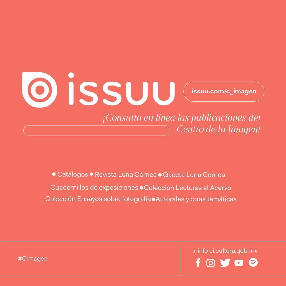 ¡Encuentra revistas, cuadernillos de exposiciones ensayos y mucho más en Issuu!

Si eres entusiasta de la fotografía como nosotros, entonces visita nuestro contenido editorial 👉issuu.com/c_imagen