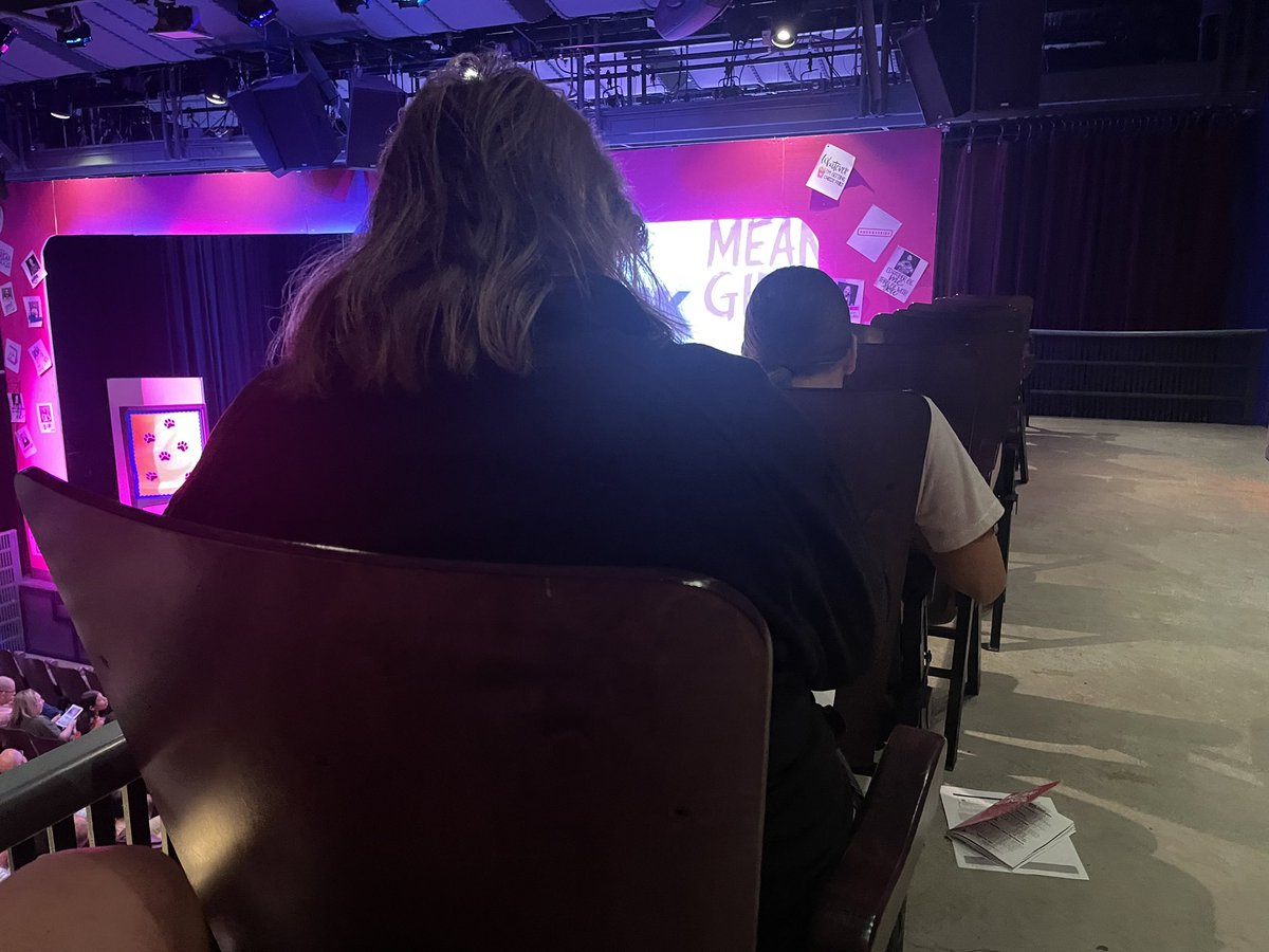 Love the “row of one” seating on the sides of the balcony at the Courtyard Theater. I get both armrests!