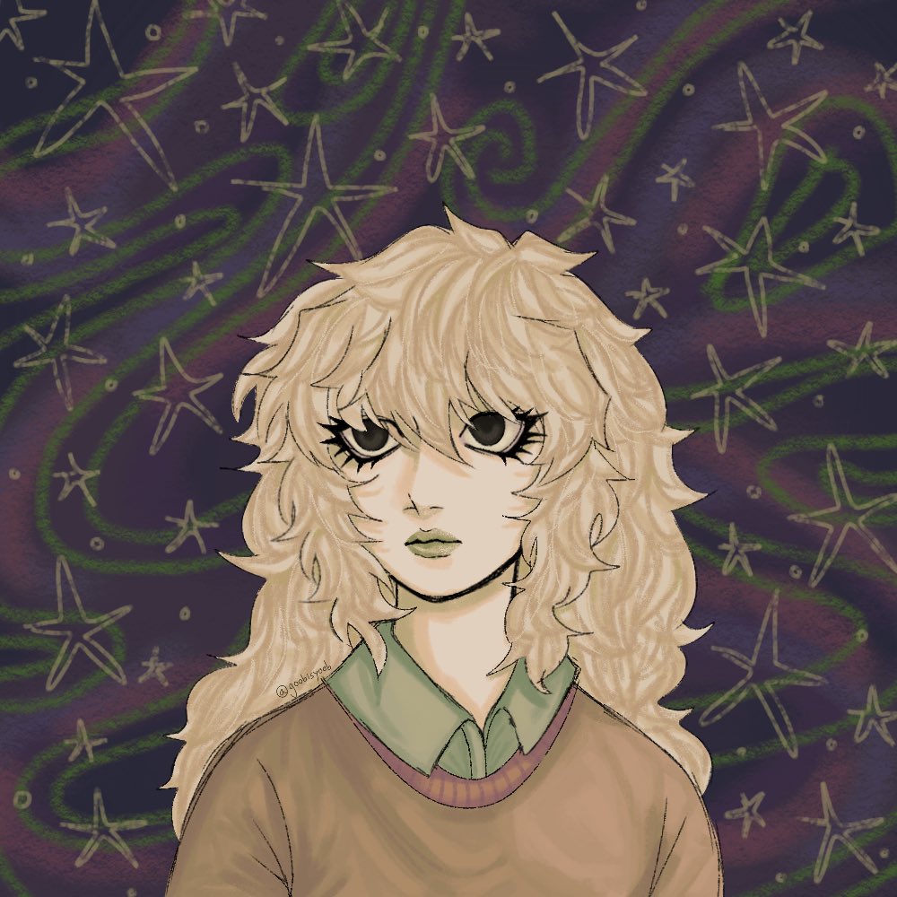 kimtaeclown's tweet photo. ryou bakura bday!! He’s a little lost in the stars I think #ygo #yugioh #ryoubakura #art https://t.co/3sEQoW5hug