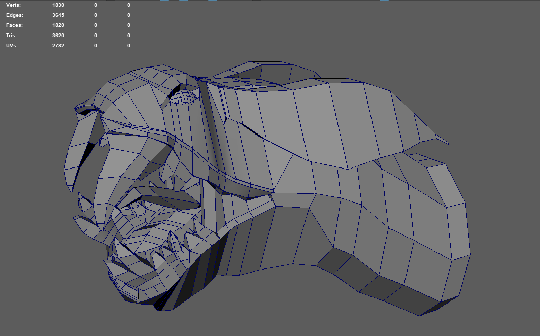 C__Samuel's tweet photo. A weird creature head design that went nowhere, still cool tho https://t.co/wt25GbmhVO