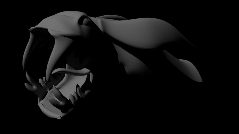 C__Samuel's tweet photo. A weird creature head design that went nowhere, still cool tho https://t.co/wt25GbmhVO