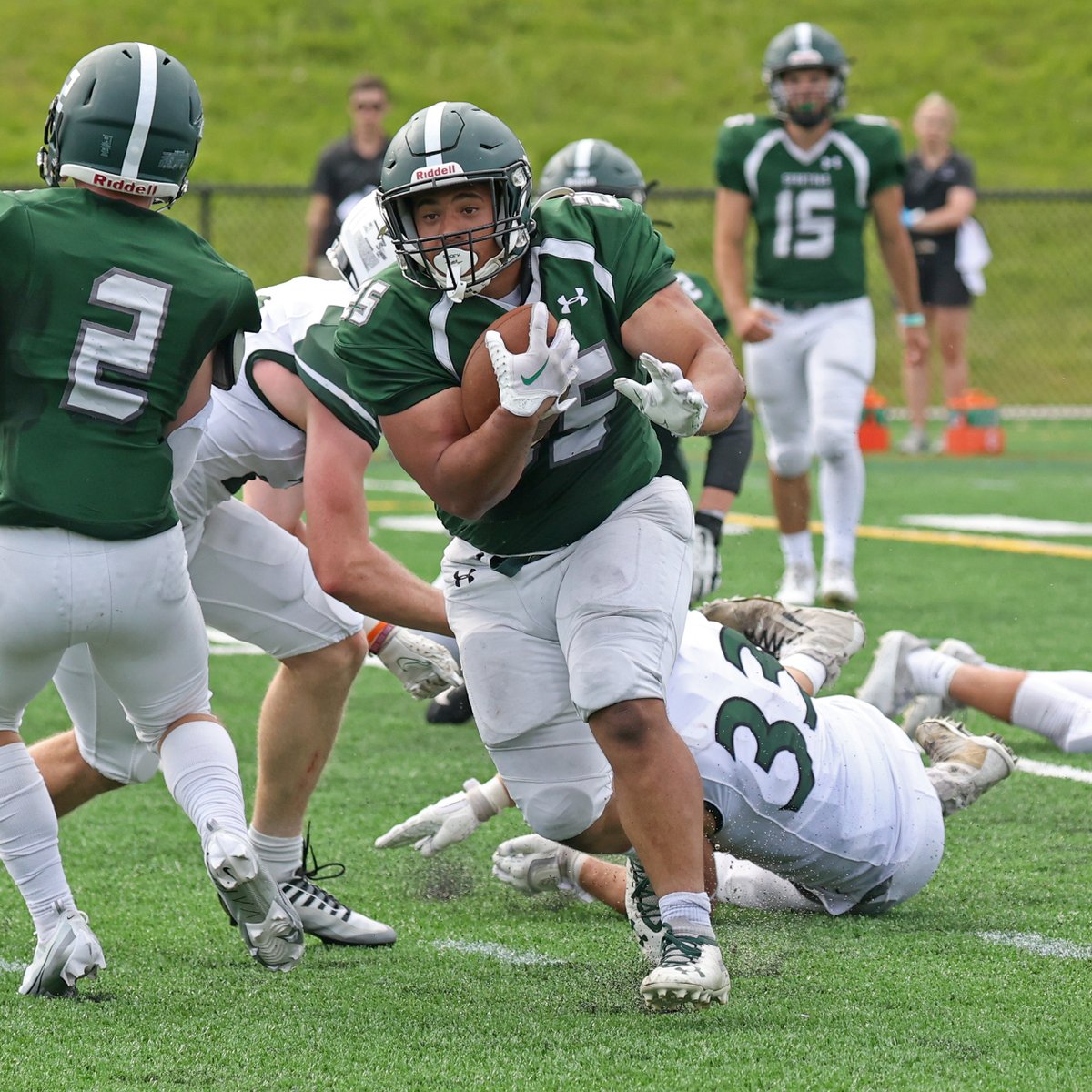 OUR HOUSE 😤 @CastletonFB rallied from a 14-point halftime deficit to take down Plymouth State 25-21 on Saturday at Dave Wolk Stadium. All the details below ⬇️ 📰 castletonsports.com/news/2023/9/2/…