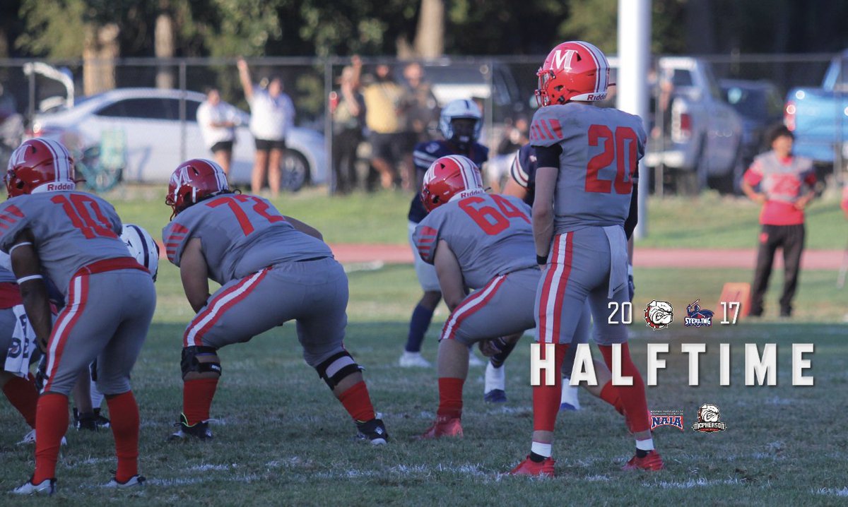 MAC_Bulldogs's tweet photo. 30 minutes to go! Sterling scores 17 unanswered points to pull within three at halftime #BulldogPride #skodogs #RiseUp https://t.co/rkvcyzf3jj