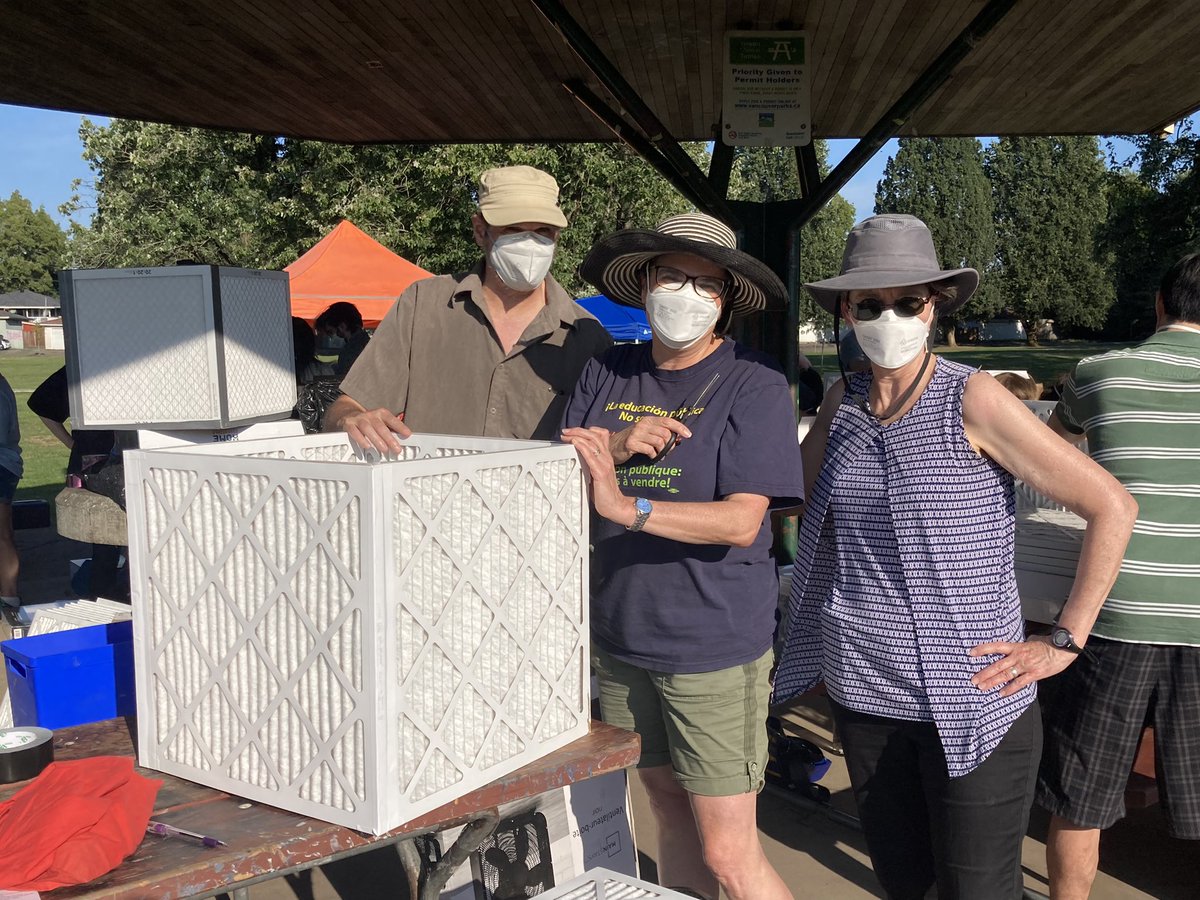 Protect_BC's tweet photo. @DrFiliatrault teaching people how to make CR boxes at the Clean Air Festival. https://t.co/0SrGRFboS3