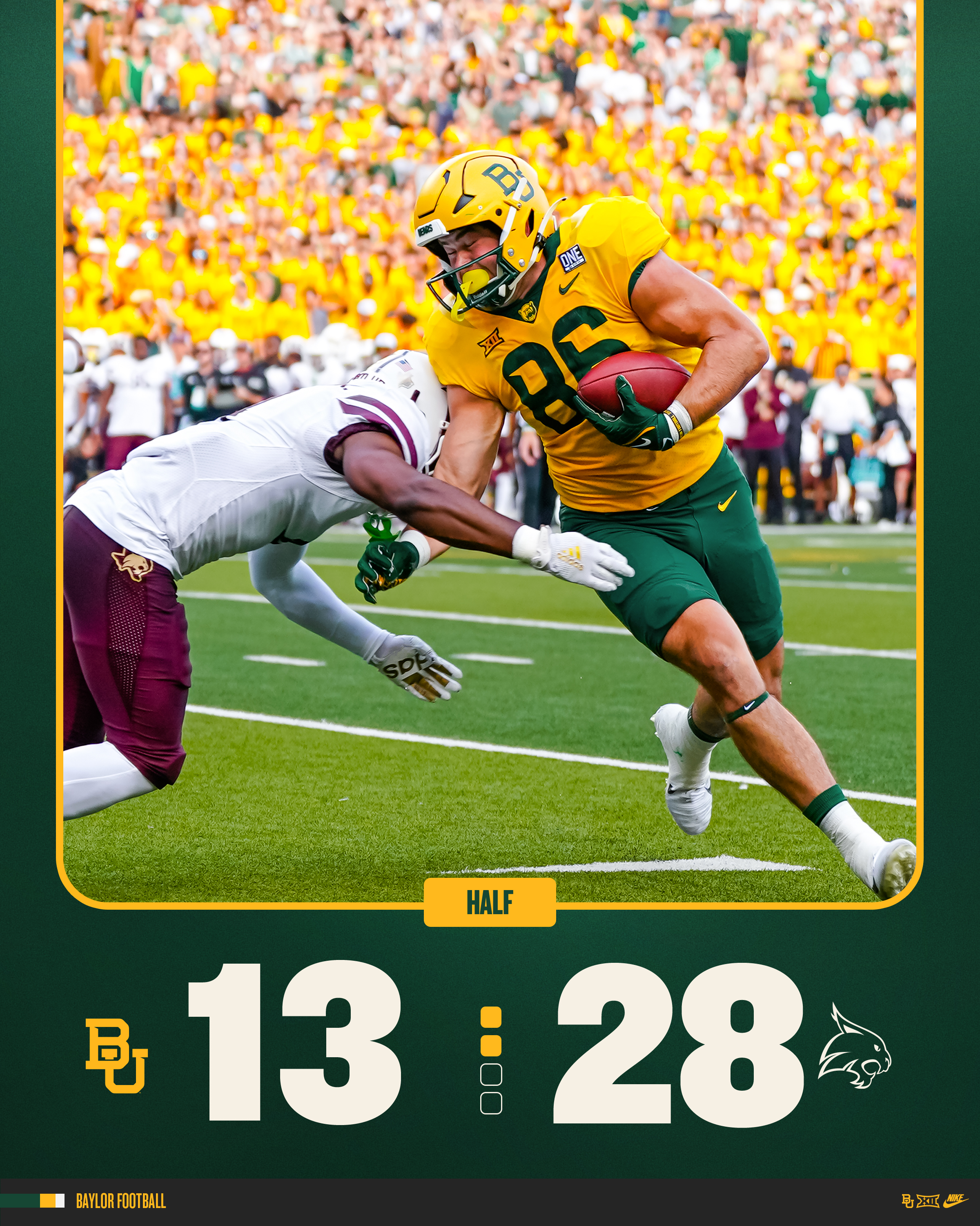 Baylor football score online