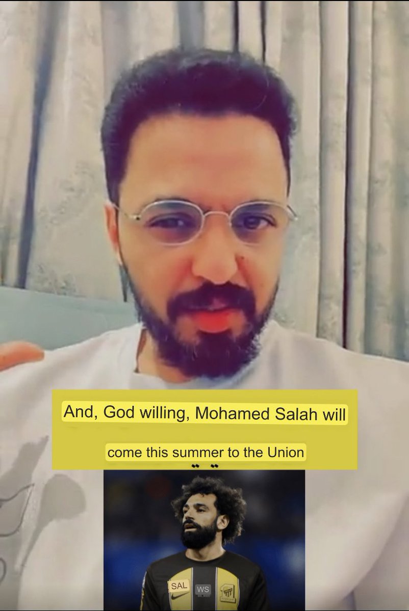 Allbertoona's tweet photo. The only person who still says that Mohamed Salah is coming to the Saudi Federation, despite the news denying that 😃⁉️⁉️?

@ALMRISEUL 

#Salah 
#SPL
#AlIttihad https://t.co/5d0Mr08QJT