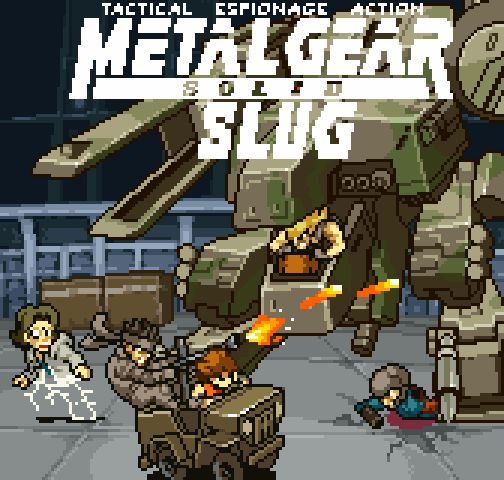 D_DryCell's tweet photo. 祝メタルギアソリッド25周年🎉
ということで「MetalGearSlugSolid」ですなんちゃって

#メタルギアソリッド
#MetalGearSolid 
#MetalSlug
#pixelart https://t.co/ORzRCReMlK