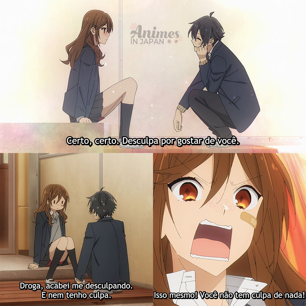 Animes In Japan 🎄 on X: Ele tem coragem de brincar num momento desses  Anime: Horimiya: Piece #VeraoNaAIJ ☀️  / X