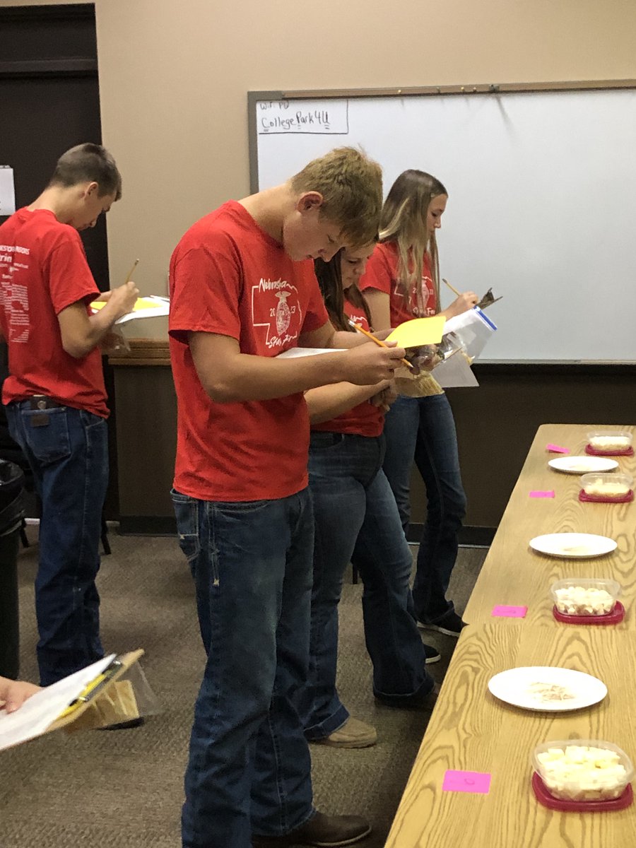 lnraiders1's tweet photo. Action from the State FFA Milk Quality and Products contest. https://t.co/NZtupwobBn