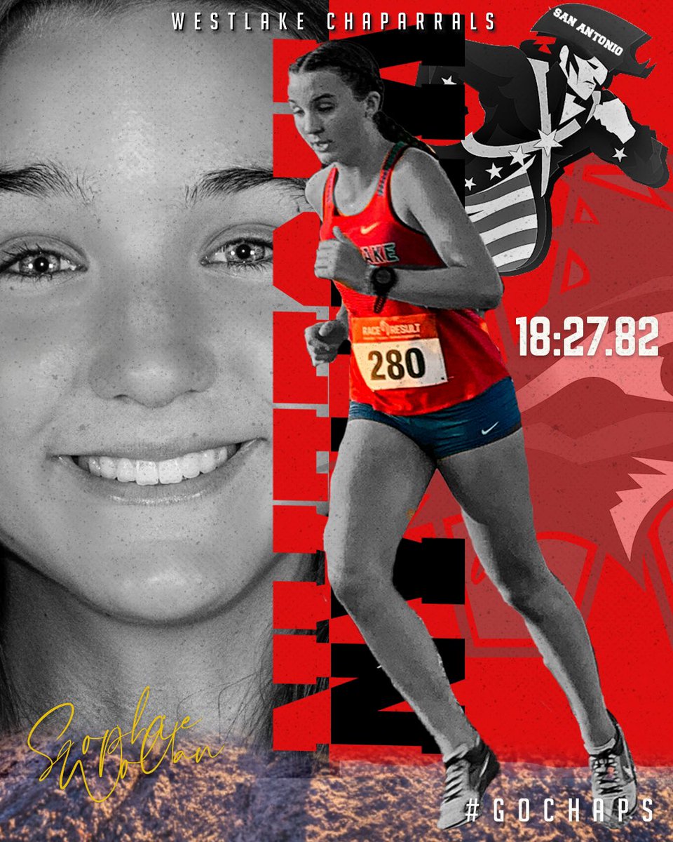 Westlake_Nation's tweet image. Sophie Wollan secured a top 20 finish in the 2023 Patriot XC Invitational in San Antonio. Wollan secured a time of 18:27.82 and finished 16th overall. #GoChaps