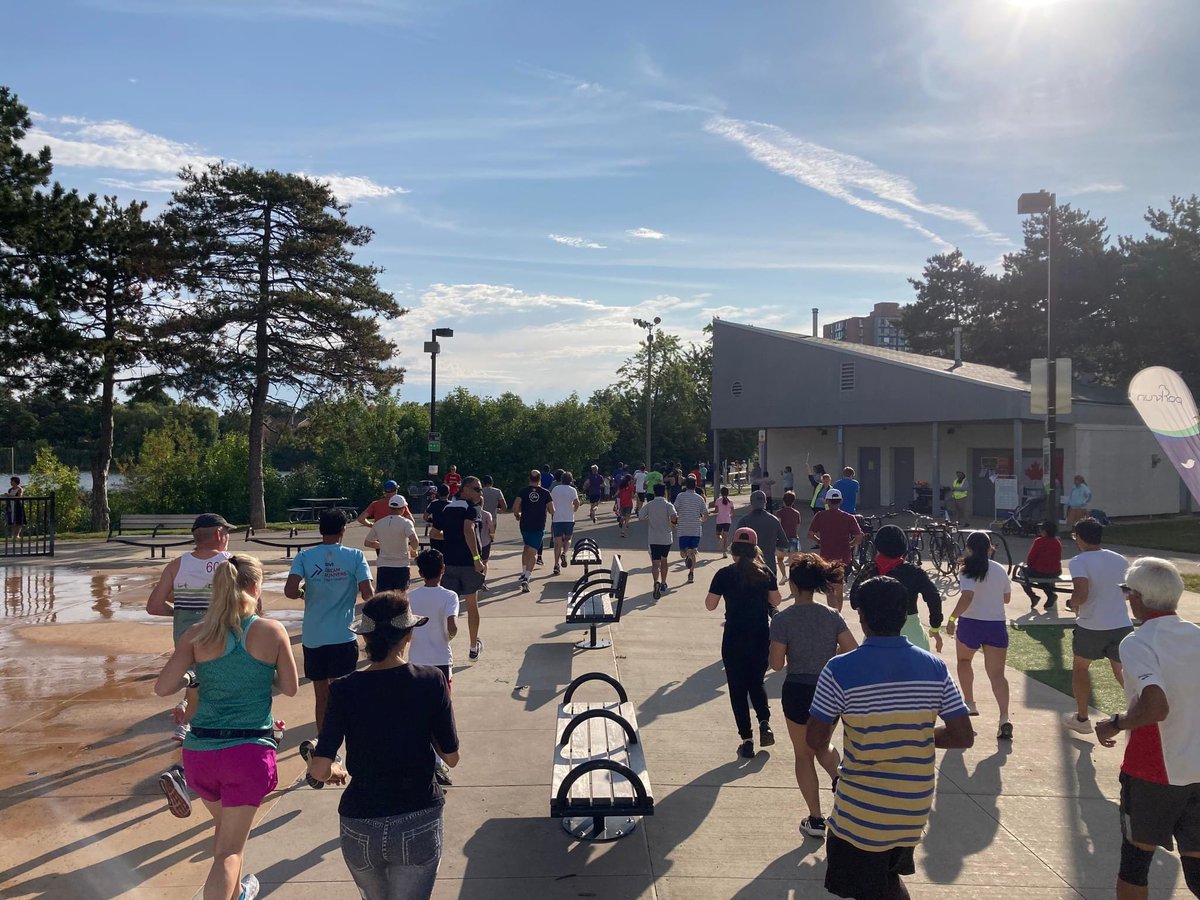 Record attendance today at Meadowvale parkrun with 103 finishers.