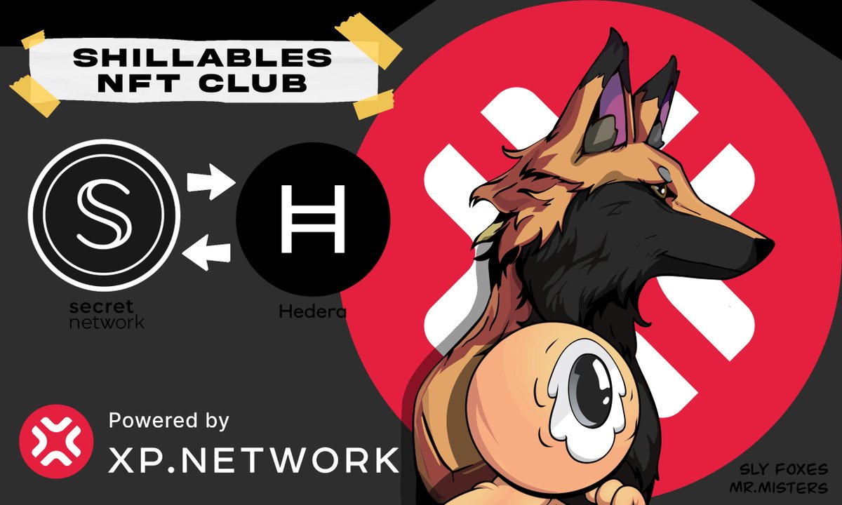 MisterMinded's tweet photo. The day has arrived! 
With support from @xpnetwork_ and their NFT Bridge + tools on #Hedera by way of @AltlantisApp , 
"Sly Foxes" have succesfully bridged from $SCRT to $HBAR to provide an NFT claim for all MrMister holders on HBAR. Utility is provided on the SCRT side to start, with the opportunity to trade/hold publicly or privately.

Sly Foxes Claim | Associate Token ID: 0.0.3141131

Join the community:
Shillables | Sly Foxes https://t.co/vf9Ca6jdY8

Sly Foxes is a Shillables NFT Club project, this could not have gotten off the ground without the lift from their community & team.
[ w/ @nft_scrt & @_wolfbytes ]

Thank you @MaroonRami for welcoming us and making this whole process pleasant. 
For those new to XP Network, check out what they're doing with their bridge security, https://t.co/WkS7hjTHdU