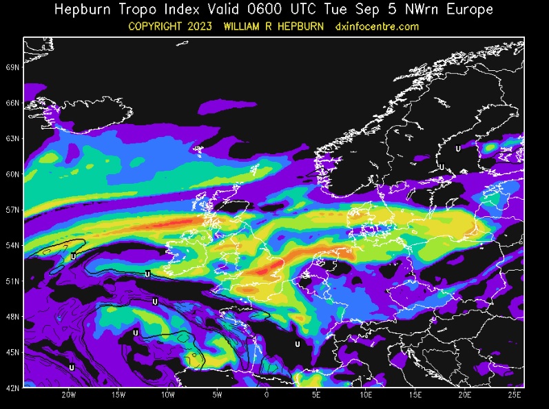 ukradiom3zzf's tweet photo. Some very good Tropospheric Conditions early next week across the U.K (Strong to Intense in places).
#hamradio #hamr #AmateurRadio #tropospheric
#vhf #fm #2meters https://t.co/iaZ18fGRNG
