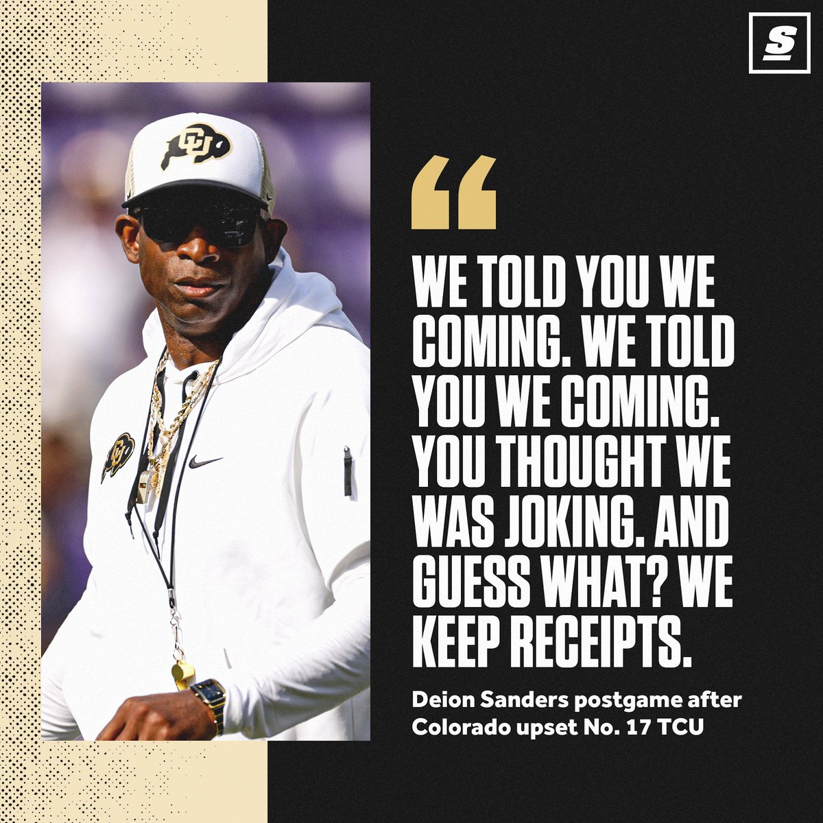 Deion Sanders has a message for the non-believers. 🗣️