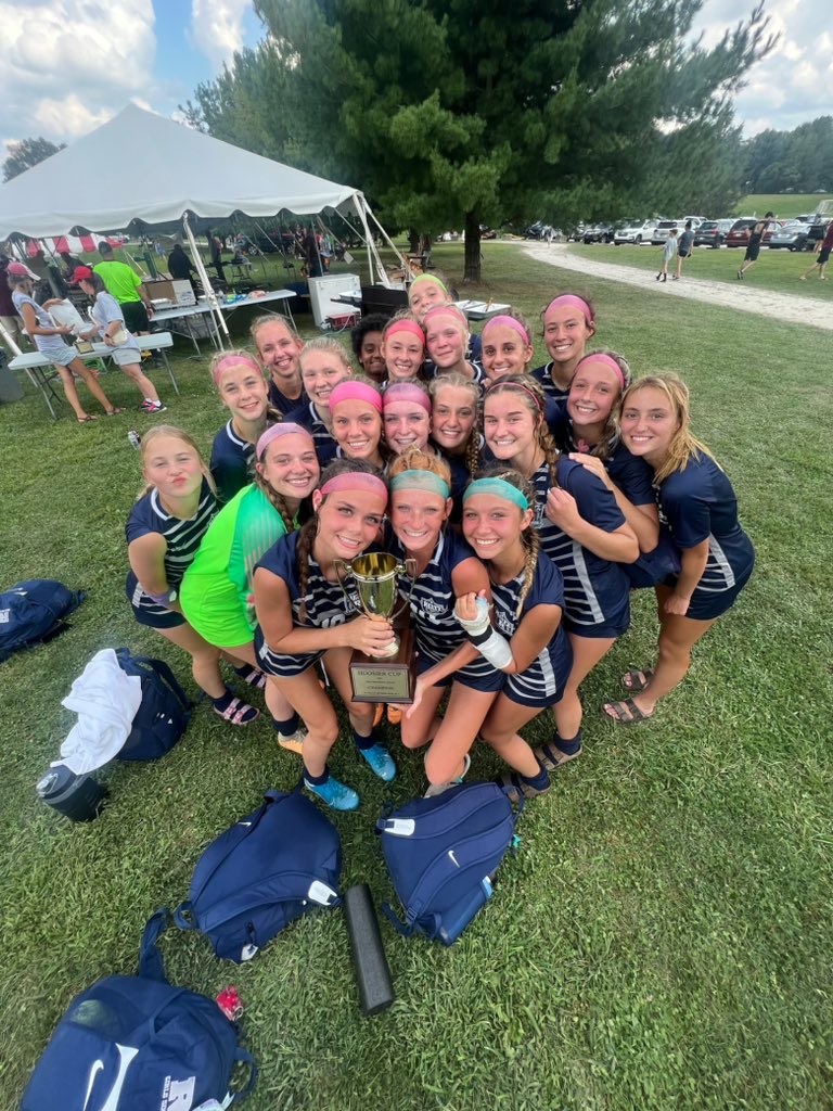 Your Hoosier Cup Champions in the Joe Kelley Bracket. Beat Terre Haute North 3-1. Tied #5 East Central 1-1. Capped off tourney with 2-1 victory over #13 Bloomington South. Great work girls!