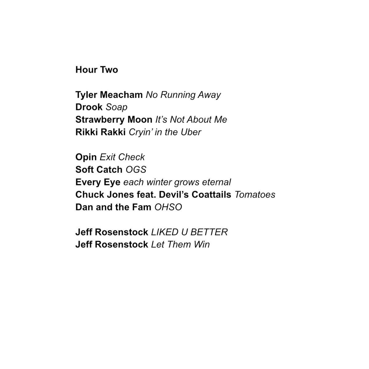 Notions just coming through with hit after hit!
Here’s the playlist and listen back at @WRIR973!

See ya in two weeks!