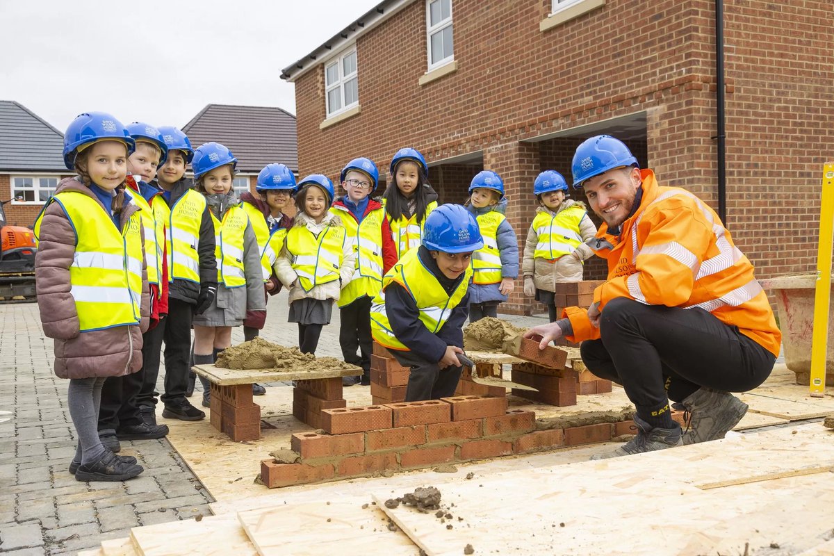 Children’s first day at school, wearing the new uniform. 

Today’s lesson: basic structural repair techniques.