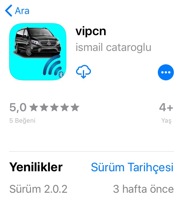 icataroglu's tweet photo. Vip araç kontrol yazılımının güncellemesi Appstore'de yayınlandı. https://t.co/LelzDnTxNZ
