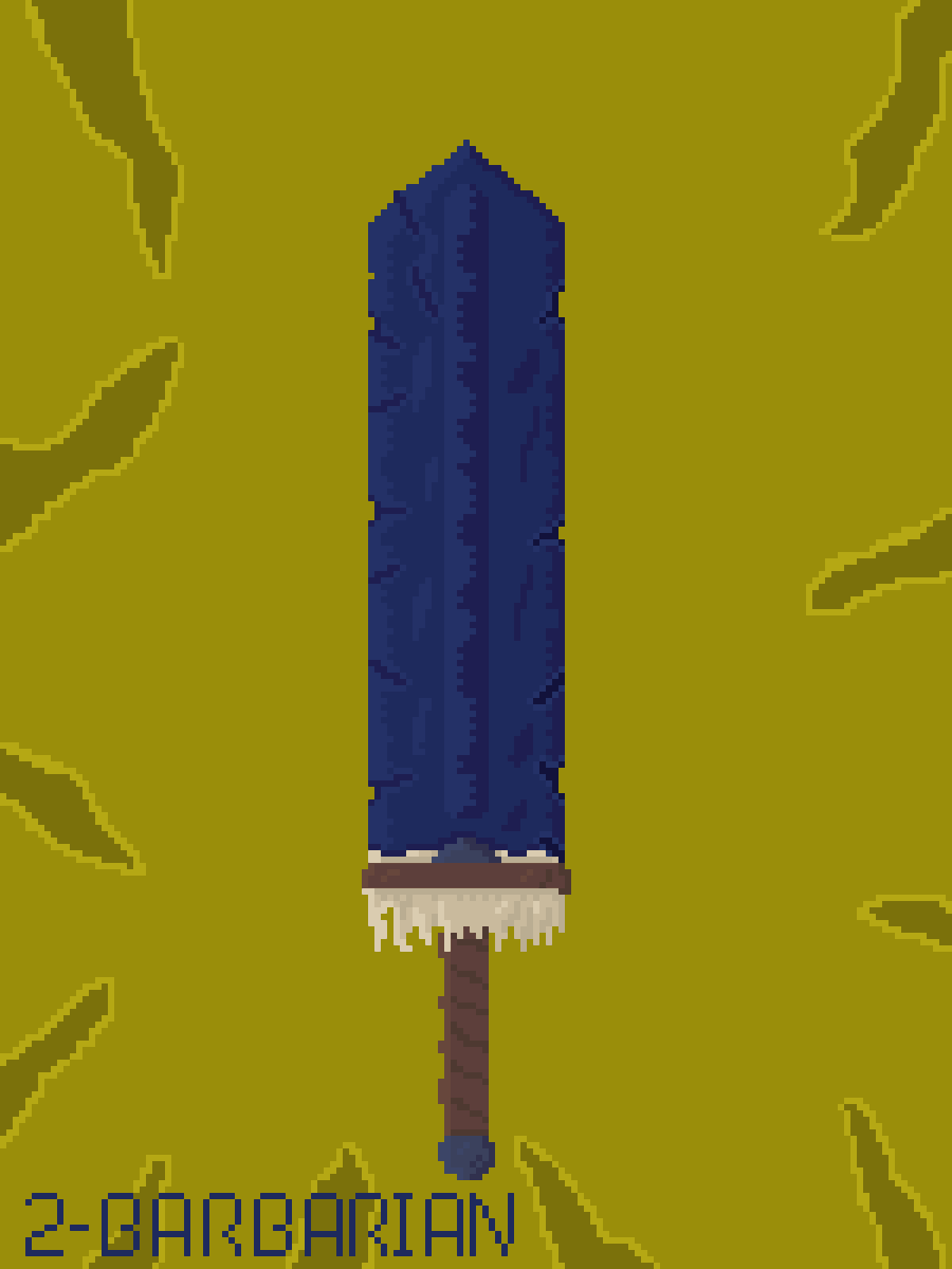 BsnRover's tweet image. Inspirado na Dragonslayer de Berserk

#Swordtember2023 #swordtember #pixelart