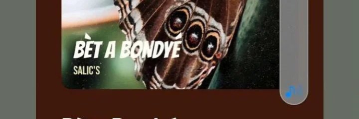 Saliiics's tweet photo. https://t.co/smVx0dLq5h

Bonjour je partage avec vous mon nouveau titre qui se nomme "Bet a bondyé " !!  Cliquez sur le lien au dessus . https://t.co/yx5uOEWhHl