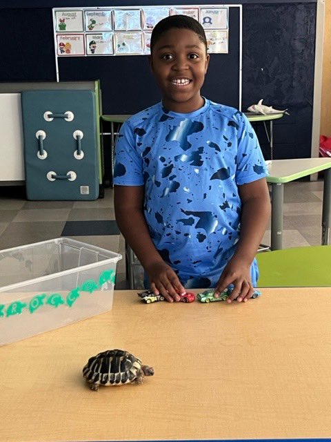 Broccoli had his first visit to <a href="/MinerSchool/">Miner School</a> this week! The kids (and staff) loved him. Time to build him a habitat in my office…I’m sure he will be at school more often 😏 <a href="/NSSEO_org/">NSSEO</a>