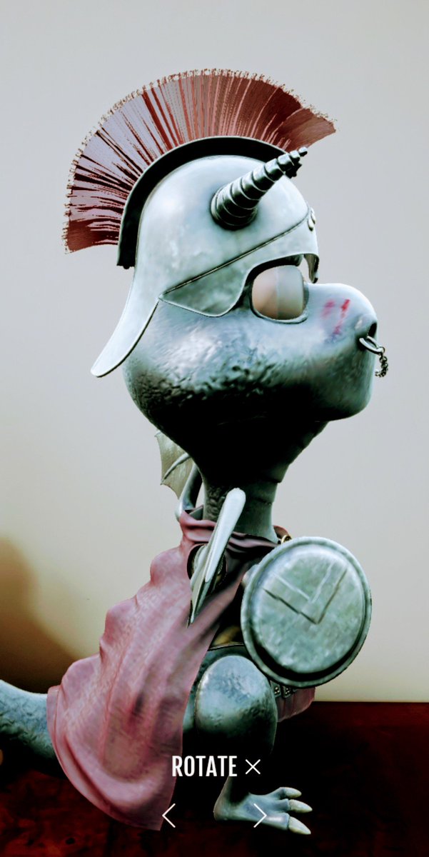 PernillaAmbjor1's tweet image. Helmet for safety, shield for bravery, cape for style, and some face paint for that extra fierceness! 

Sparta | Legendary Dragon by @DragonsArena_io / @godsoffire_io

#MultiversX #Web3Gaming #BuildOnMultiversX